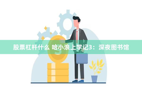 股票杠杆什么 哈小浪上学记3：深夜图书馆