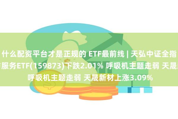 什么配资平台才是正规的 ETF最前线 | 天弘中证全指医疗保健设备与服务ETF(159873)下跌2.01% 呼吸机主题走弱 天晟新材上涨3.09%