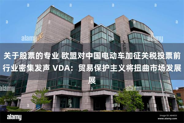 关于股票的专业 欧盟对中国电动车加征关税投票前行业密集发声 VDA：贸易保护主义将扭曲市场发展