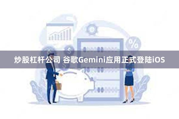 炒股杠杆公司 谷歌Gemini应用正式登陆iOS