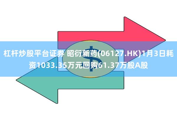 杠杆炒股平台证券 昭衍新药(06127.HK)1月3日耗资1033.35万元回购61.37万股A股